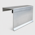 Klemmdeckel Rand  |  Aluminium  |  60mm  |  Glasprofil