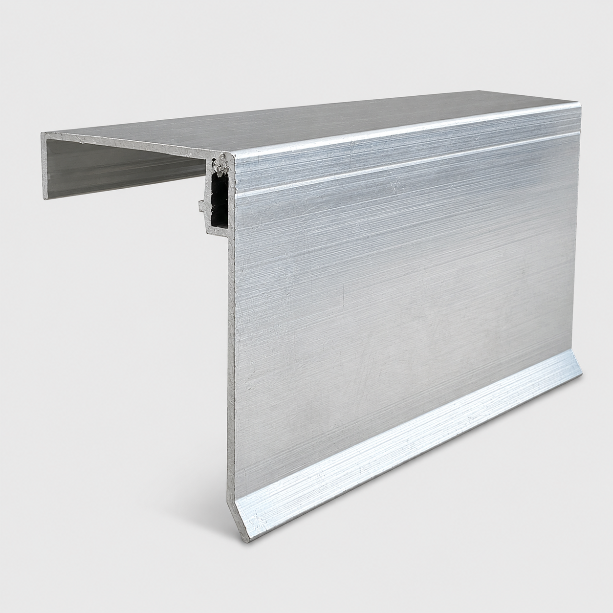 Klemmdeckel Rand  |  Aluminium  |  60mm  |  Glasprofil
