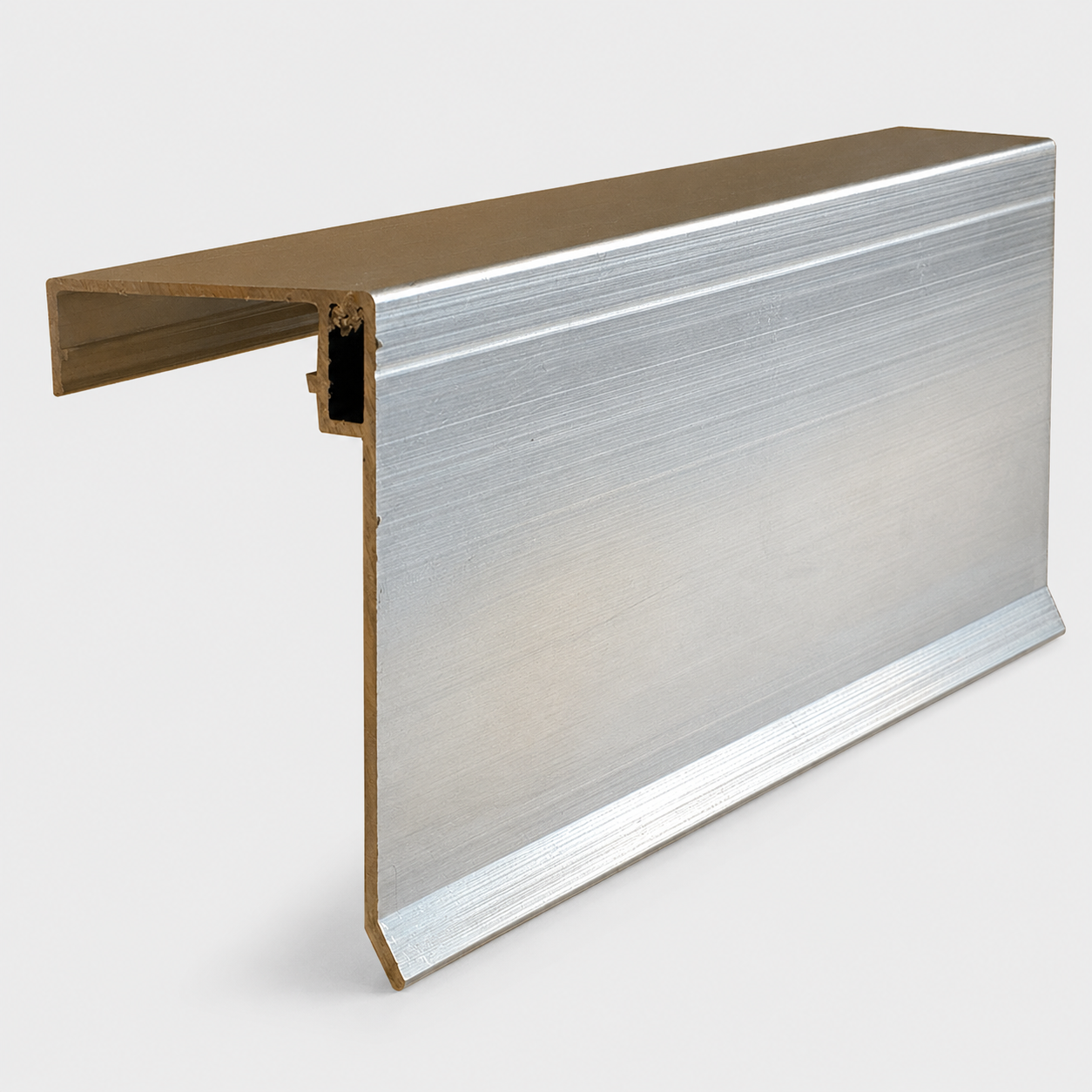 Klemmdeckel Rand  |  Aluminium  |  60mm  |  Glasprofil
