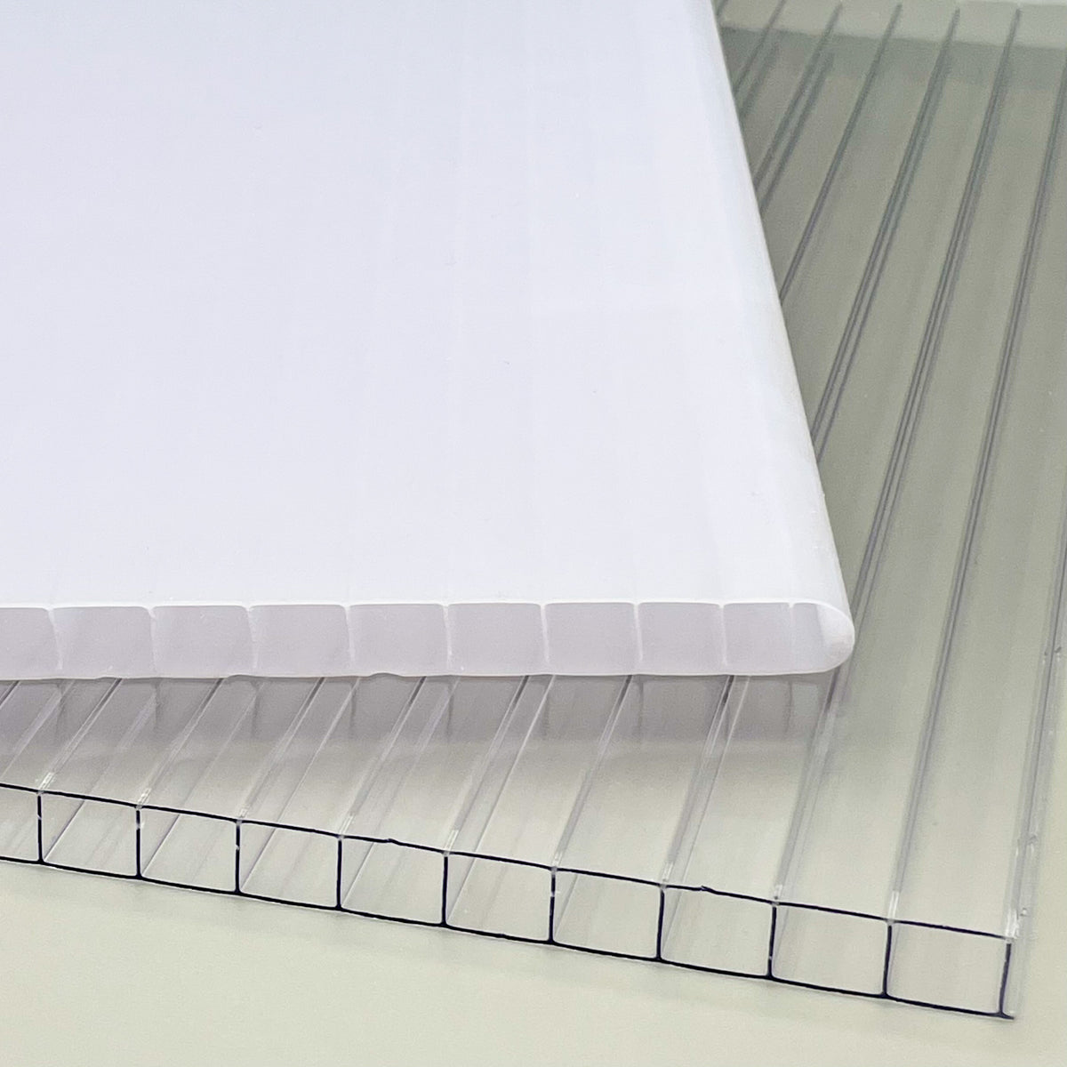 Doppelstegplatten 10mm  |  Polycarbonat  |  Klar / Opal