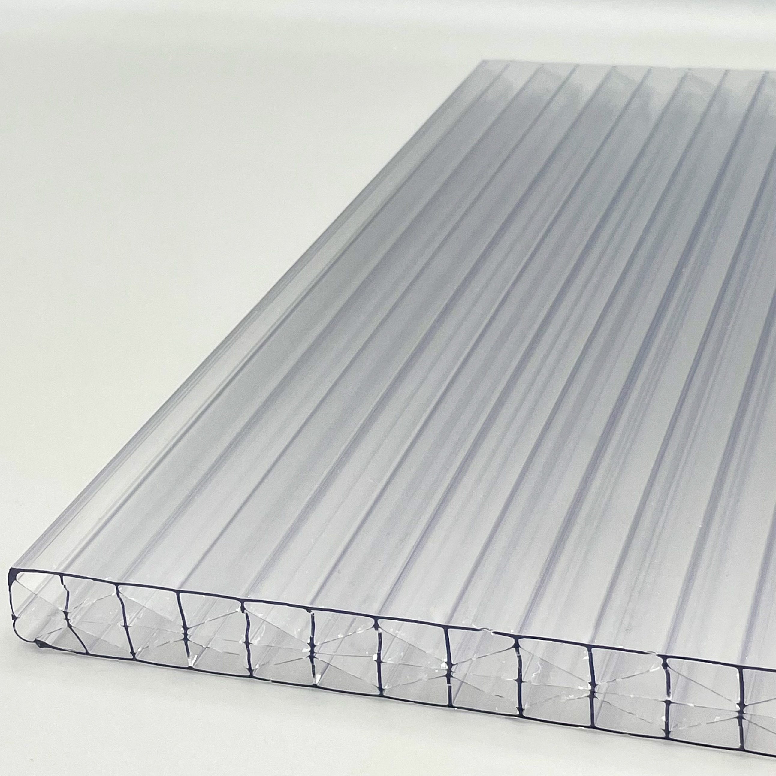 Doppelstegplatten 16mm X-Struktur  |  Polycarbonat  |  Klar / Opal